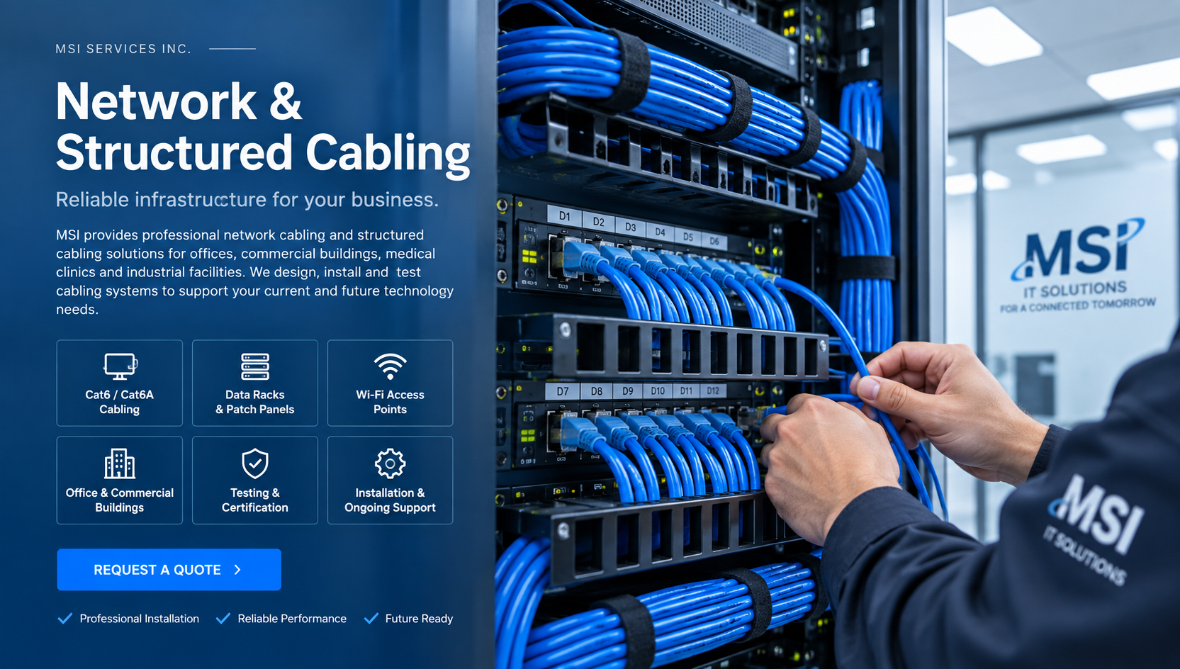 Network and Structured Cabling services